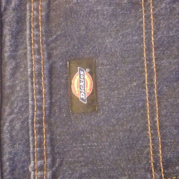 Dickies Cotton Denim Blue Jeans Straight Leg Dark Wash 33X32 - Picture 8 of 8
